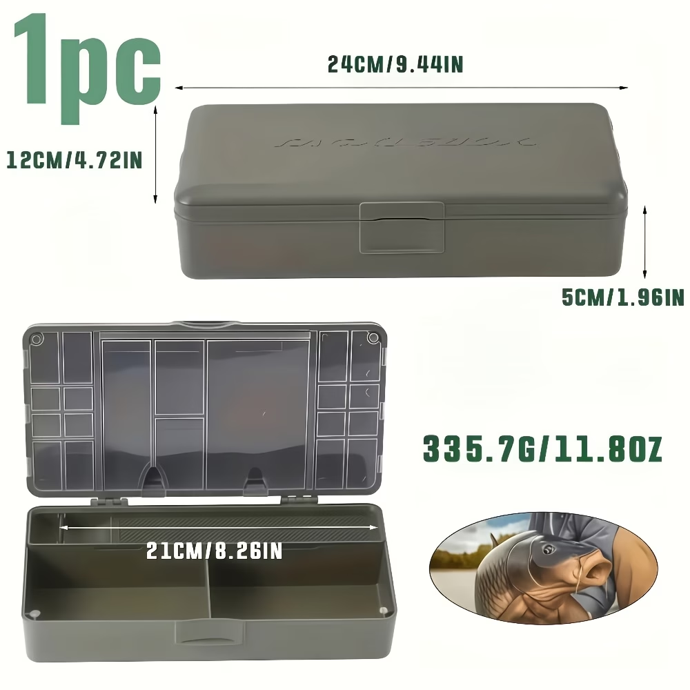 Carp Fishing Tackle Box – Multi-Compartment Organizer Case