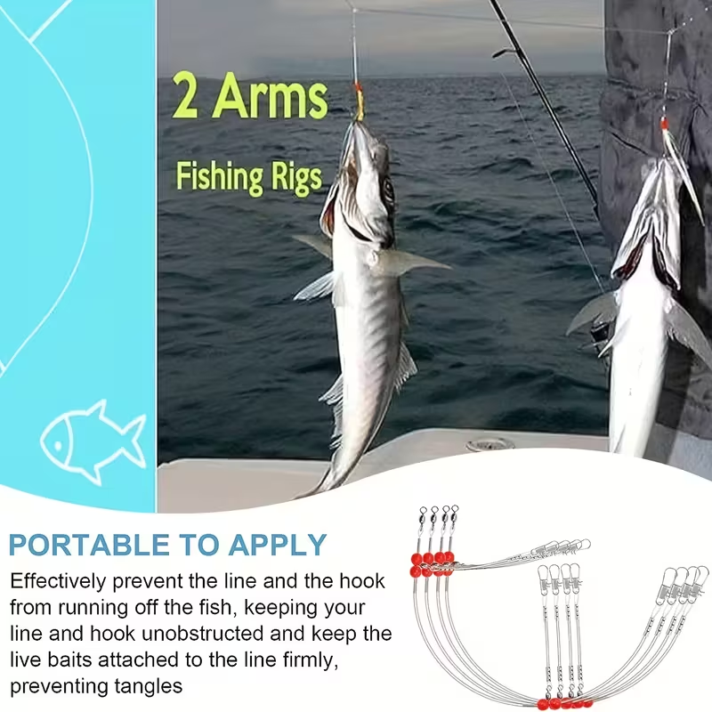 2 - Arm Fishing Rigs: Double Your Fishing Success