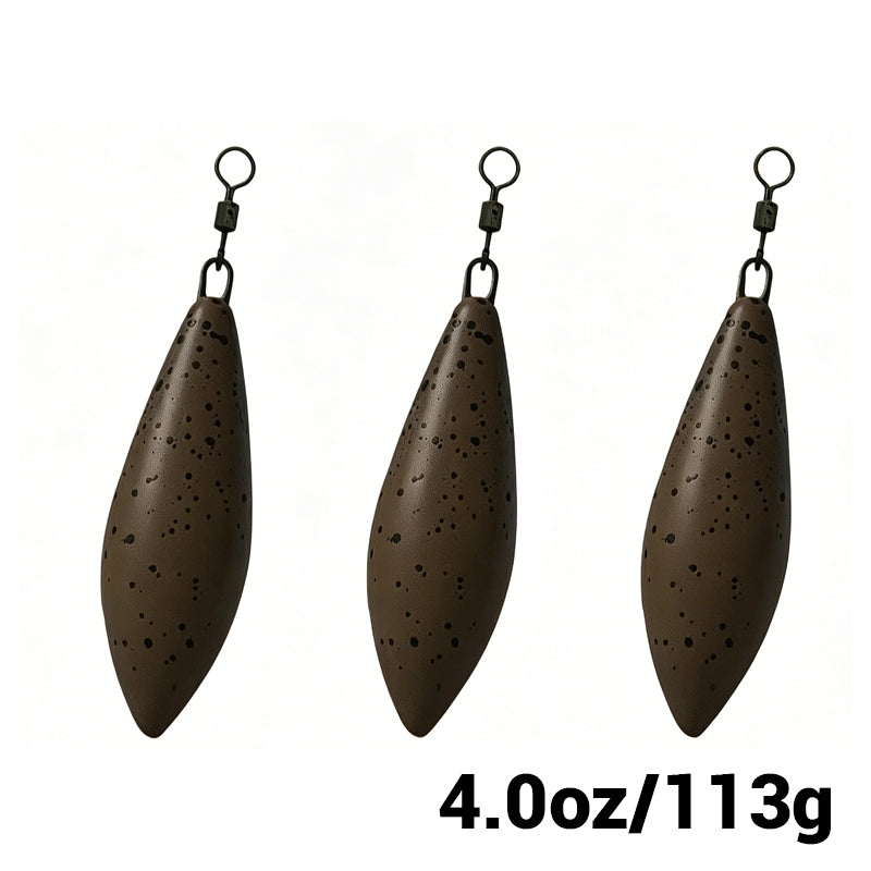 Tournament Casting Carp Lead – Long Distance Bomb Sinker 3 per pack