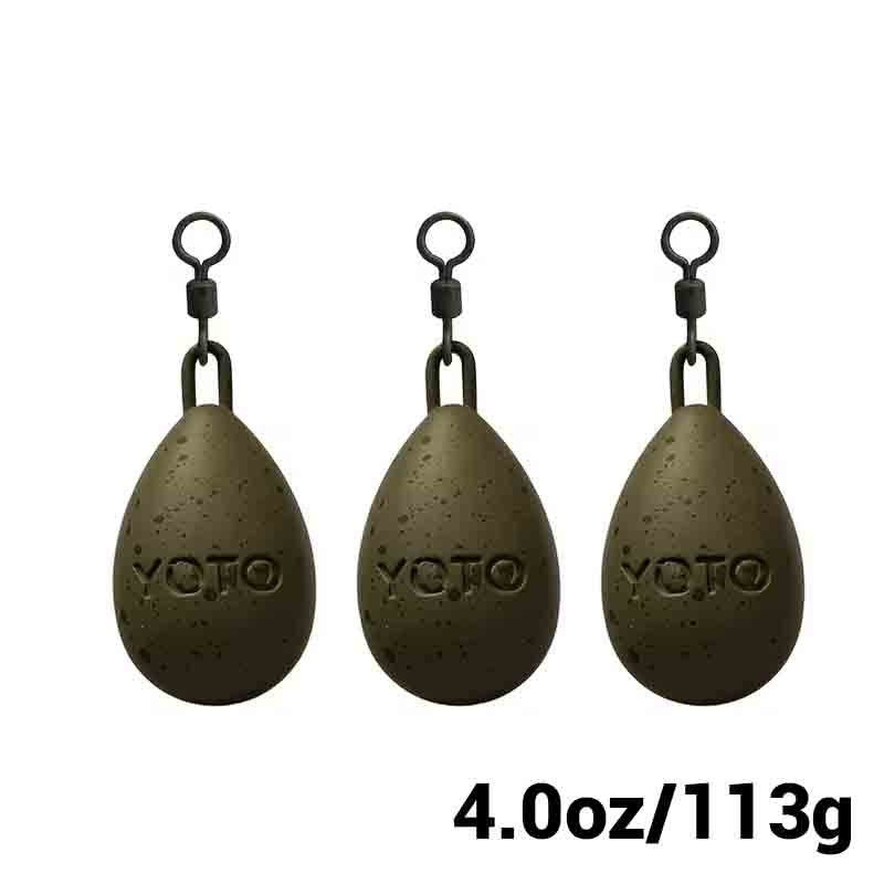 Dumpy Pear Swivel Lead （3 per package）