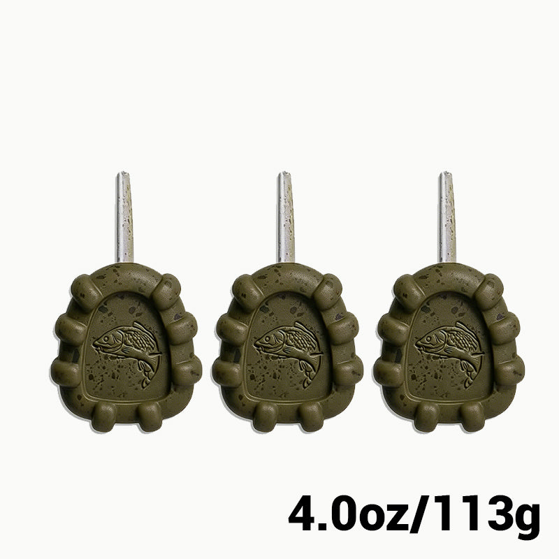 Inline Gripper Carp Fishing Leads – Anti-Roll Sinkers (3 Pack)