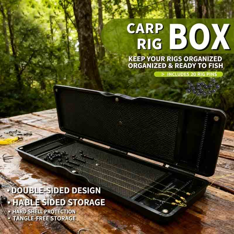 Carp Fishing Line Box with Scale – Large Capacity Rig Storage Case