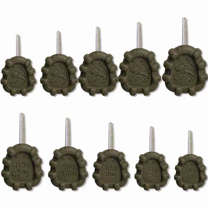 Inline Gripper Carp Fishing Leads – Anti-Roll Sinkers (3 Pack)