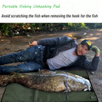 Foldable fishing unhooking guard