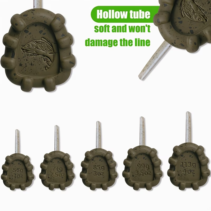 Inline Gripper Carp Fishing Leads – Anti-Roll Sinkers (3 Pack)