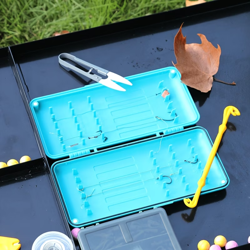 Carp Fishing Hook & Line Storage Box – Compartment Organizer Case