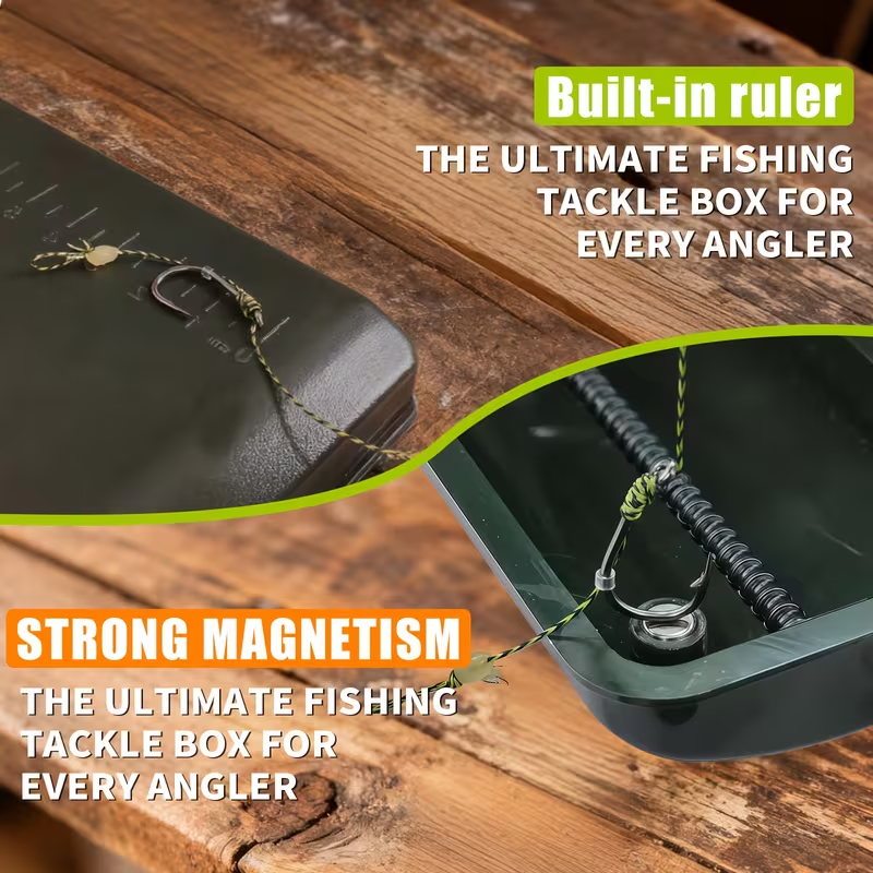 Carp Fishing Line Box with Scale – Large Capacity Rig Storage Case