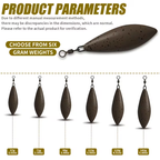 Tournament Casting Carp Lead – Long Distance Bomb Sinker 3 per pack