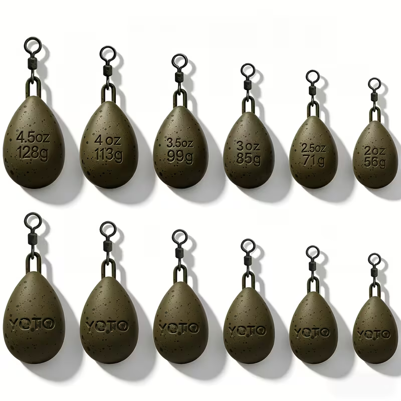 Dumpy Pear Swivel Lead （3 per package）