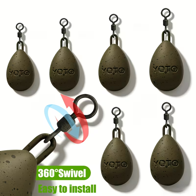 Dumpy Pear Swivel Lead （3 per package）