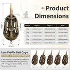 Carp Fishing Method Feeders Set - Inline Baiting Tool & Groundbait Sinker Cages with Easy-Press Compactor | Professional Carp Fishing Equipment for Coarse Fishing & Efficient Baiting