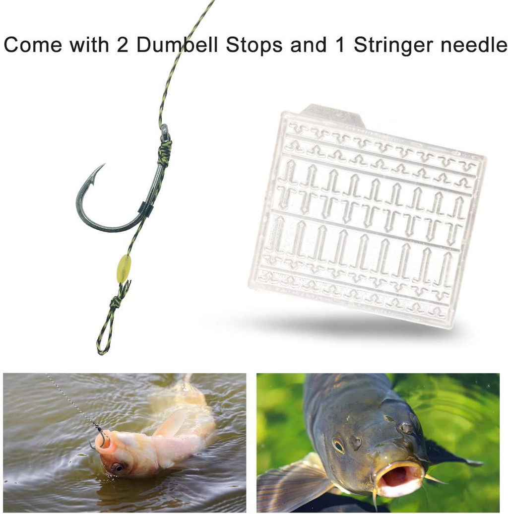 24PCS-Carp-Fishing-Hair-Rigs,Carp Fishing Gear with Wide Gape Hook,Zig Rigs Carp Fishing Kit with Carp Accessories