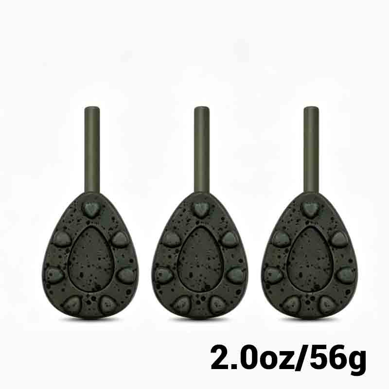 Inline Gripper Carp Fishing Leads – Camo Coated Sinkers