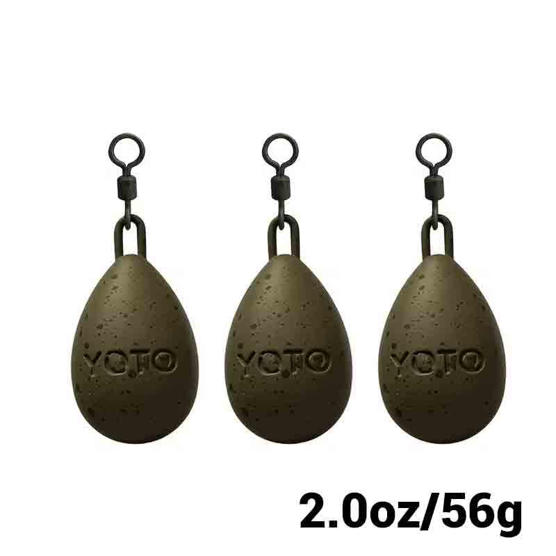 Dumpy Pear Swivel Lead （3 per package）
