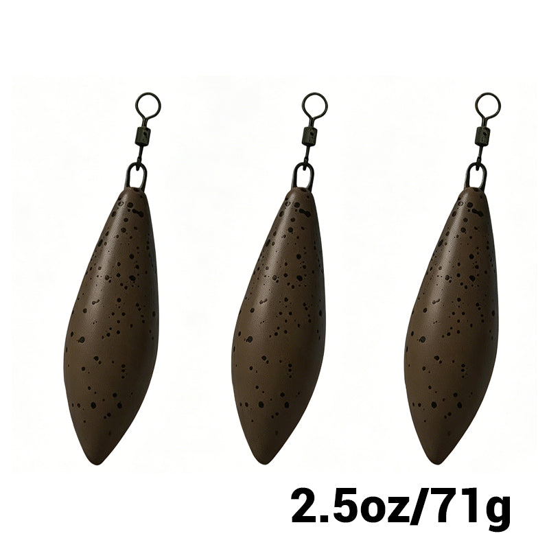 Tournament Casting Carp Lead – Long Distance Bomb Sinker 3 per pack