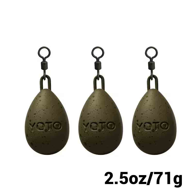 Dumpy Pear Swivel Lead （3 per package）