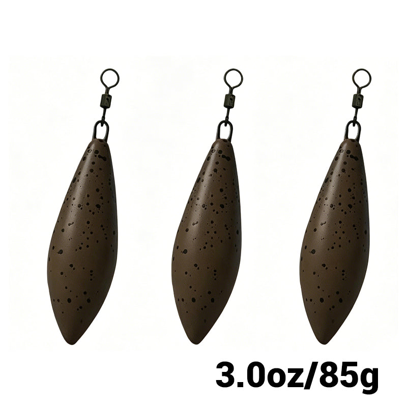 Tournament Casting Carp Lead – Long Distance Bomb Sinker 3 per pack