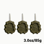 Inline Gripper Carp Fishing Leads – Anti-Roll Sinkers (3 Pack)