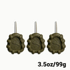 Inline Gripper Carp Fishing Leads – Anti-Roll Sinkers (3 Pack)