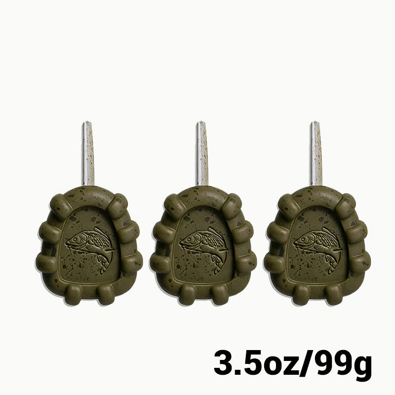Inline Gripper Carp Fishing Leads – Anti-Roll Sinkers (3 Pack)