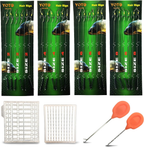 24PCS-Carp-Fishing-Hair-Rigs,Carp Fishing Gear with Wide Gape Hook,Zig Rigs Carp Fishing Kit with Carp Accessories