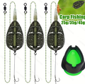 Carp Feeder Rig - M Type Zinc Alloy Single Hook