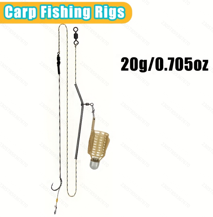 Carp Feeder Rig - Iron Head Feeder Cage Single Hook