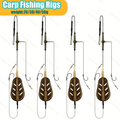 Carp Feeder Rig - Flat Zinc Alloy Double Hook