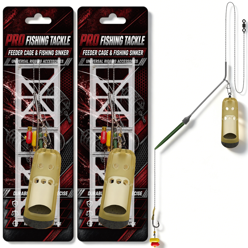 Carp Feeder Rig - Open Window Feeder Swivel Corn Single Hook
