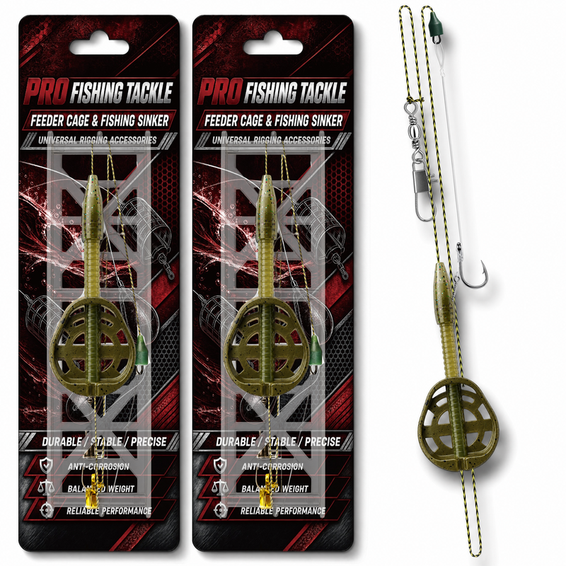 Carp Feeder Rig - New G Zinc Alloy Twisted Hair Rig Single Hook