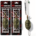 Carp Feeder Rig - New F Zinc Alloy Straight Single Hook