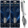 Carp Feeder Rig - Leaded Long Spring Straight Single Hook